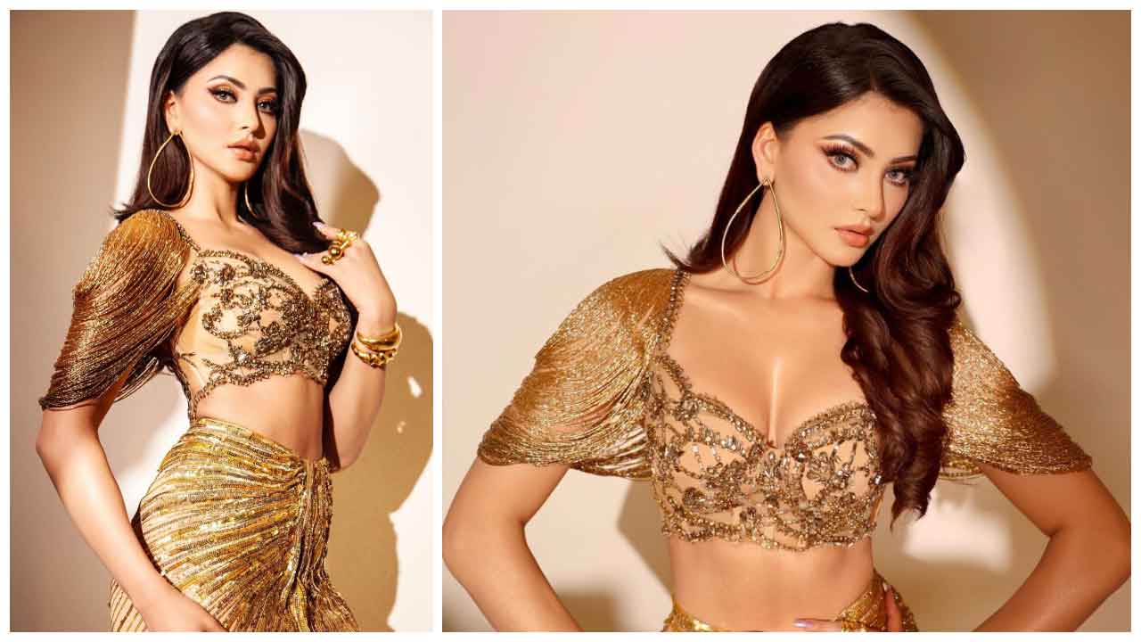 Urvashi Rautela | బంగరు రంగుల చిలుకలా ఊర్వ‌శి రౌటేలా మెరుపులు..