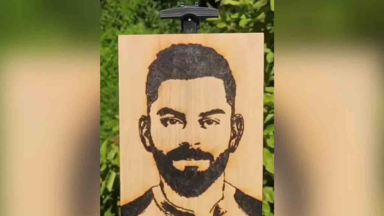 Virat Kohli | ఇదో అద్భుతం.. భూతద్దం సాయంతో కోహ్లీ రూపం.. వీడియో వైరల్‌