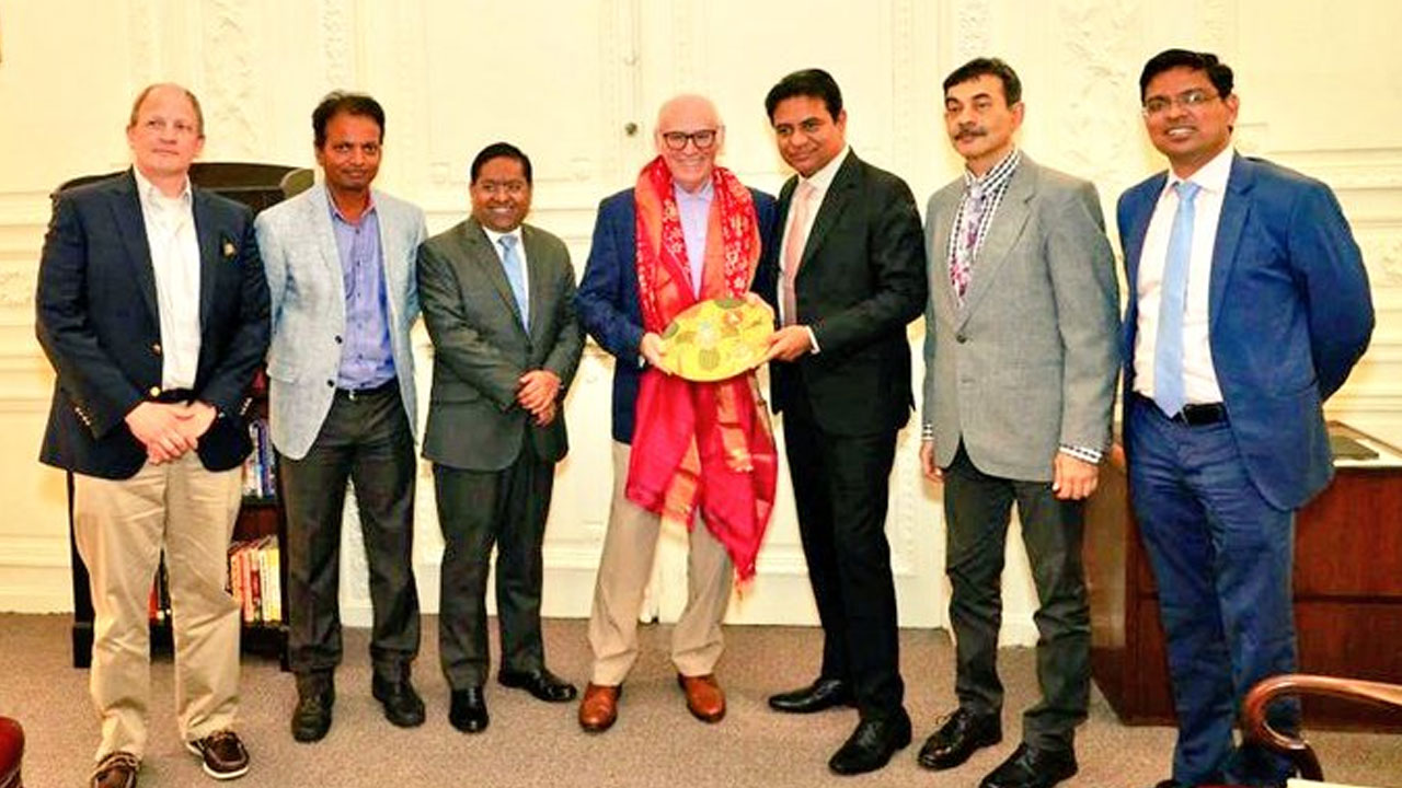 Aaron Capital: మంత్రి కేటీఆర్‌ను క‌లిసిన ఆర‌న్ క్యాపిట‌ల్ చైర్మెన్‌