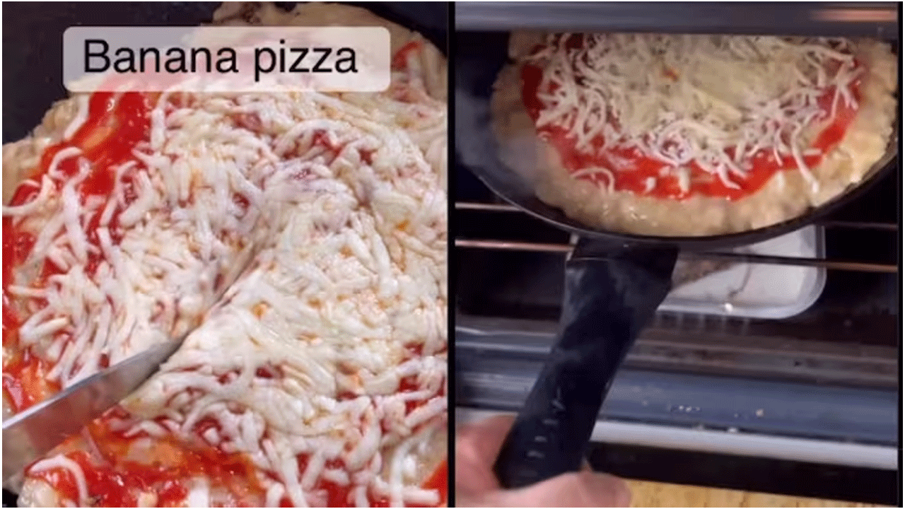 Viral video : బ‌నానా పిజ్జా మేకింగ్ వీడియోపై నెటిజన్లు ఫైర్‌