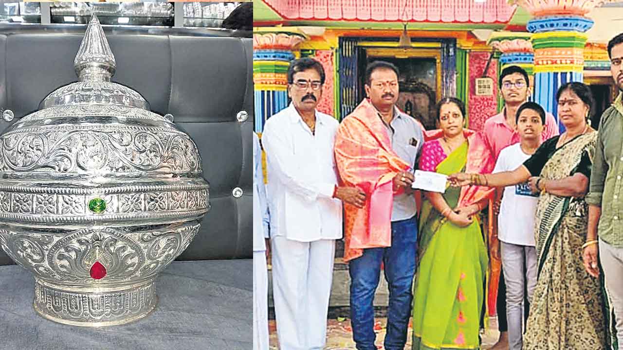వేంకటేశ్వరస్వామికి వెండి కిరీటం