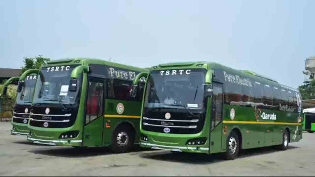TSRTC | ‘ఈ-గ‌రుడ’ పేరుతో ఎల‌క్ట్రిక్ ఏసీ బ‌స్సులు.. విజ‌య‌వాడ రూట్‌లో 20 నిమిషాల‌కో బ‌స్సు