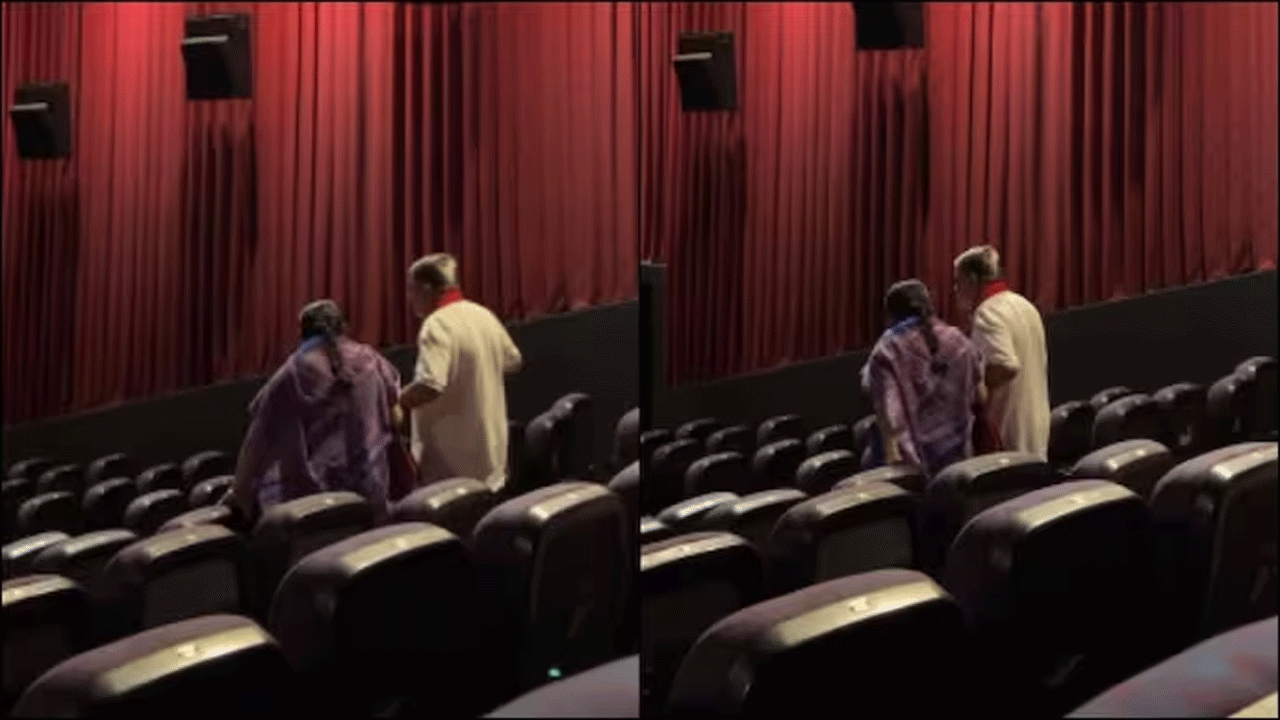 viral video | స్వ‌చ్ఛ‌మైన ప్రేమంటే ఇదే..మూవీ థియేట‌ర్‌లో భార్య చేయిప‌ట్టుకుని న‌డిపించిన పెద్దాయ‌న‌!