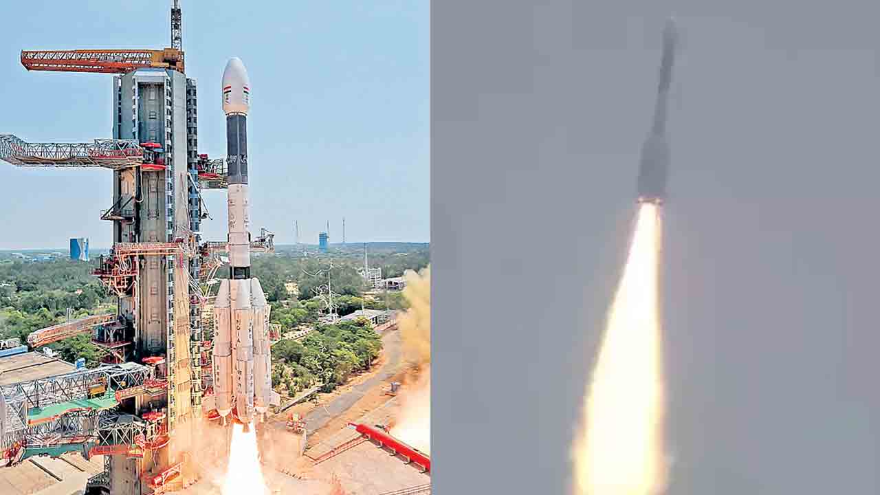 GSLV |  జీఎస్‌ఎల్వీ ప్రయోగం సక్సెస్‌.. కక్ష్యలోకి ఎన్వీఎస్‌01 ఉపగ్రహం