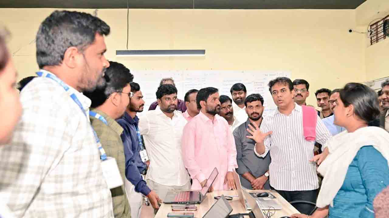 KTR | బెల్లంపల్లిలో ఐటీ కంపెనీలను సందర్శించిన మంత్రి కేటీఆర్