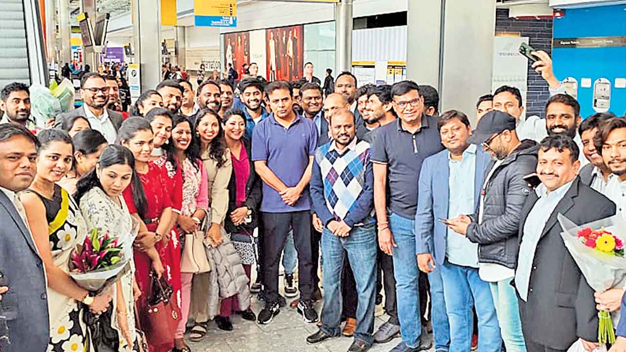 Minister KTR |  బ్రిటన్‌లో మంత్రి కేటీఆర్‌.. పెట్టుబడులే లక్ష్యంగా పర్యటన