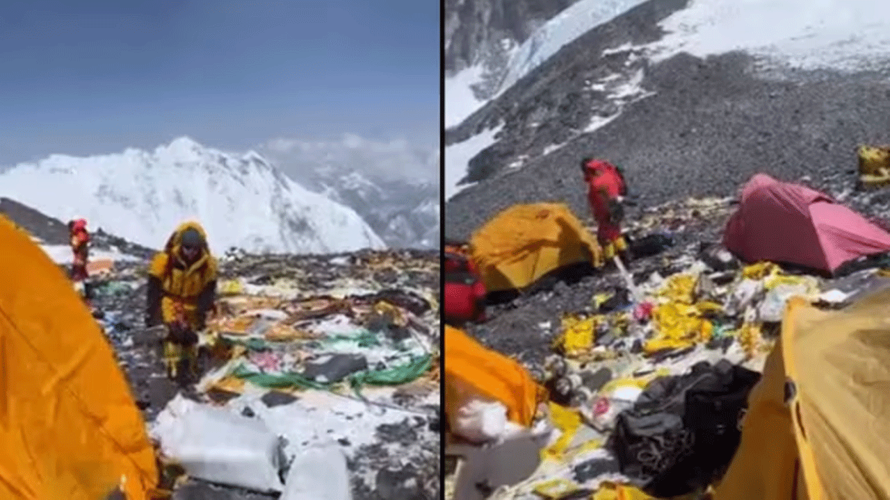 Viral Video | మురికి కూపంలా మౌంట్ ఎవ‌రెస్ట్ క్యాంప్ సైట్