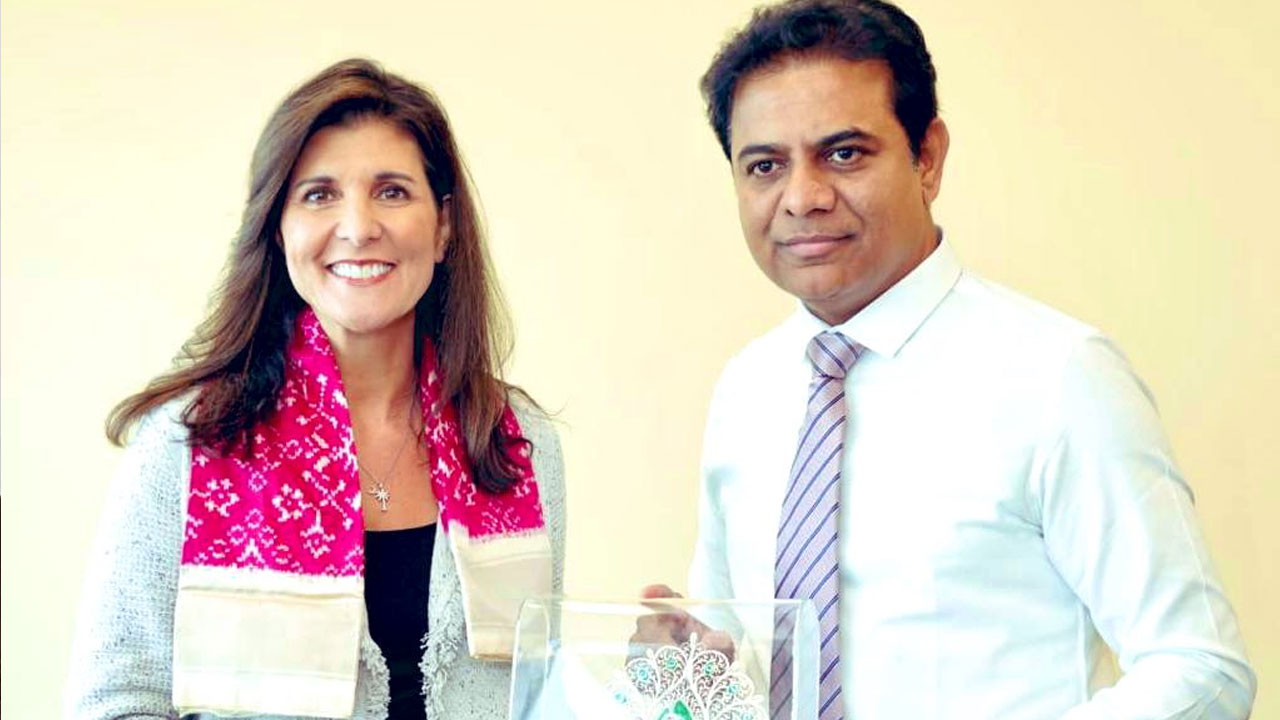 Nikki Haley: నిక్కీ హెలీని క‌లిసిన మంత్రి కేటీఆర్
