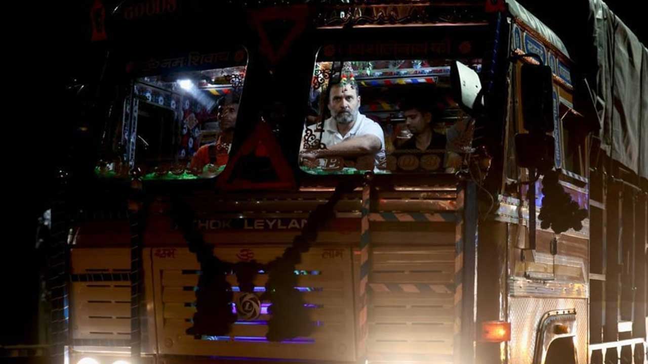 Rahul Gandhi | లారీలో రాహుల్‌.. వారి సమస్యలను తెలుసుకునేందుకేనట..!