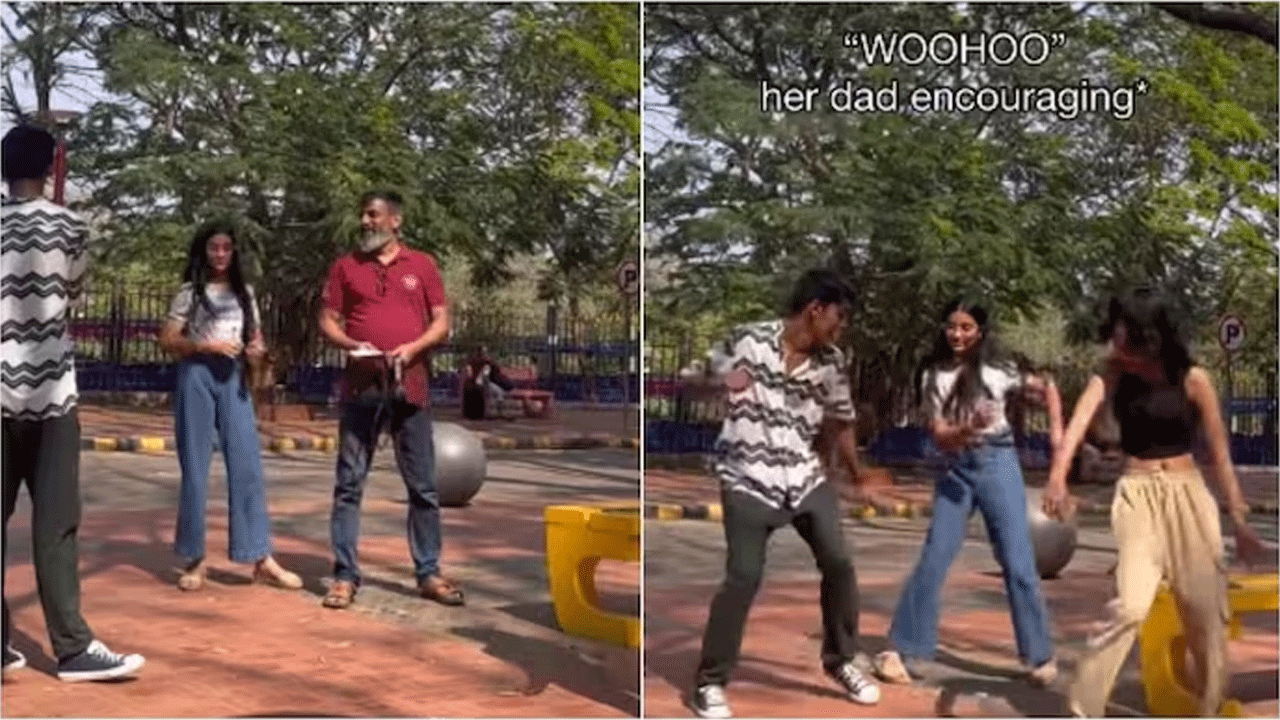 viral video | సూప‌ర్ డాడ్‌..పిల్ల‌ల్ని ప్రోత్స‌హిస్తూ ఆ తండ్రి ఏం చేశాడంటే..!