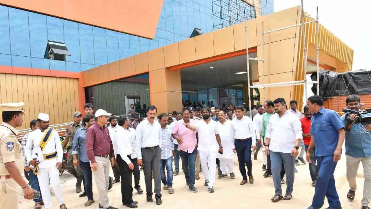 IT Tower | పాల‌మూరు జిల్లాలో రేపే ఐటీ ట‌వ‌ర్ ప్రారంభం.. ఏర్పాట్లు ప‌రిశీలించిన మంత్రి శ్రీనివాస్ గౌడ్