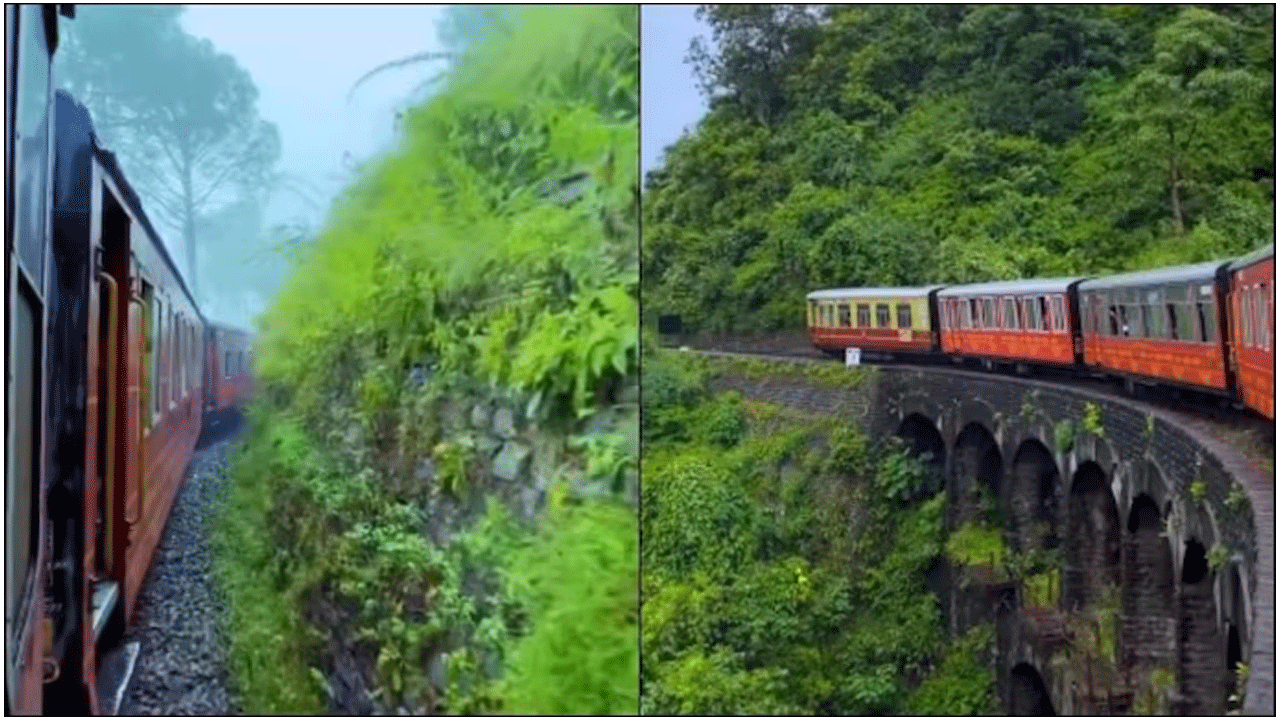 Viral Video | వండ‌ర్ వ్యూ : ఈ రూట్‌లో రైలు ప్ర‌యాణాన్ని మ‌రిచిపోలేరు..!