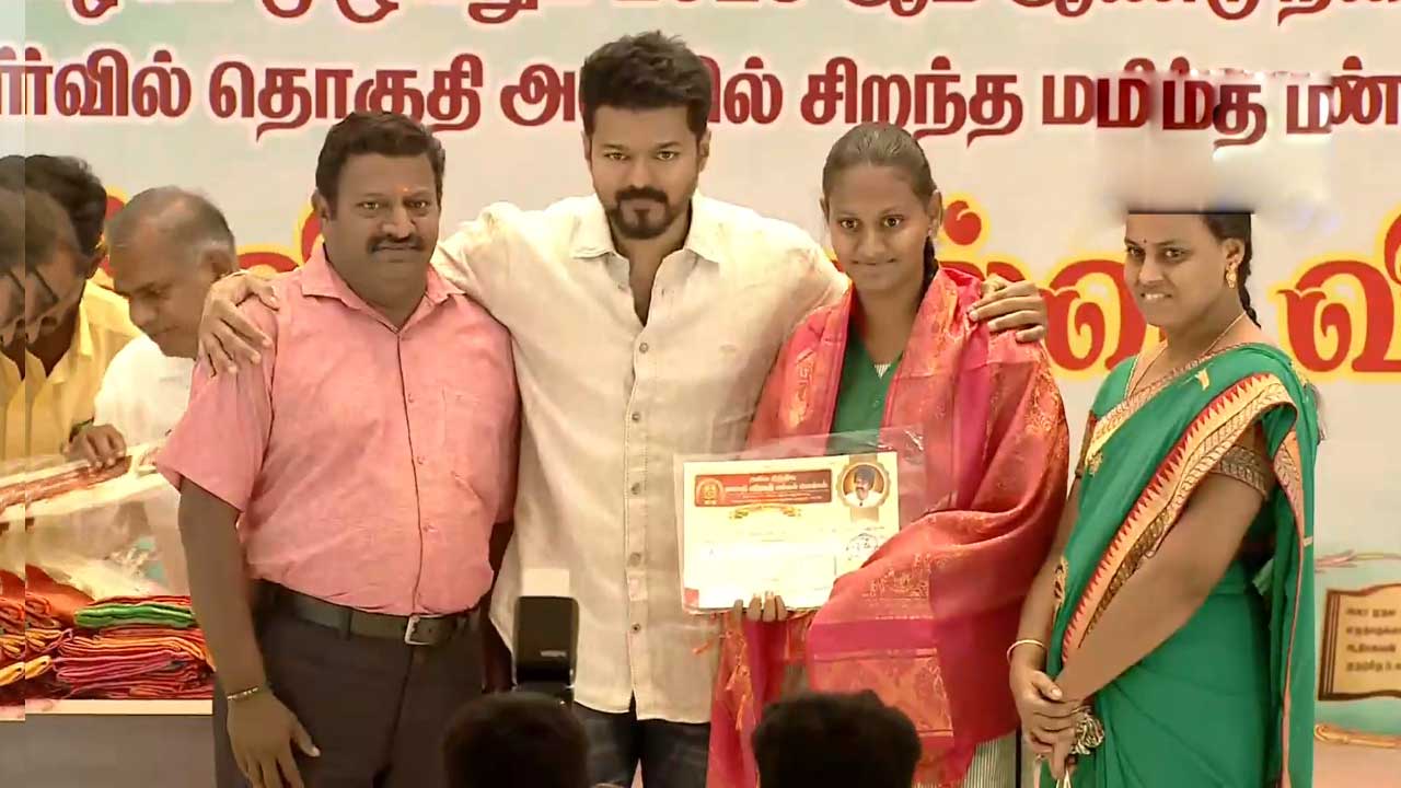 Actor Vijay | పది, ఇంటర్‌ టాపర్‌లకు సినీ హీరో విజయ్‌ సన్మానం.. వీడియో