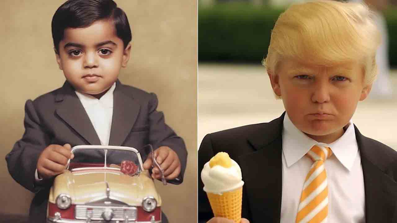 AI-generated images | ట్రంప్‌ టు ఒబామా.. ప్రముఖులు చిన్నారులైతే ఇలా ఉంటారు..!