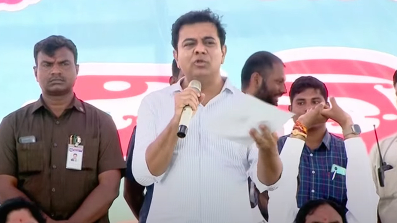 KTR | అక్కడ మంచినీళ్లిచ్చే మొఖం లేదు.. ఈడ డైలాగులు కొడుతున్నరు : కేటీఆర్‌