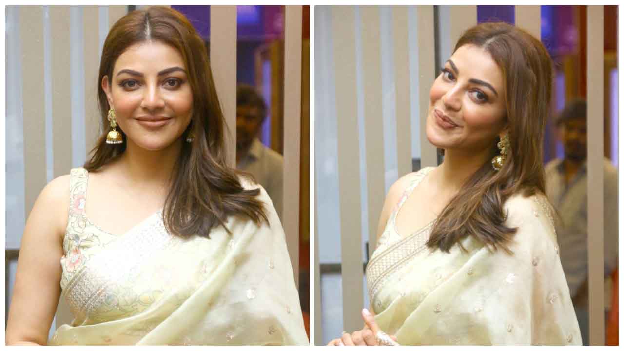 Kajal Aggarwal | సత్యభామ మూవీ ఫస్ట్ లుక్ లాంచ్‌లో కాజల్ అగర్వాల్..