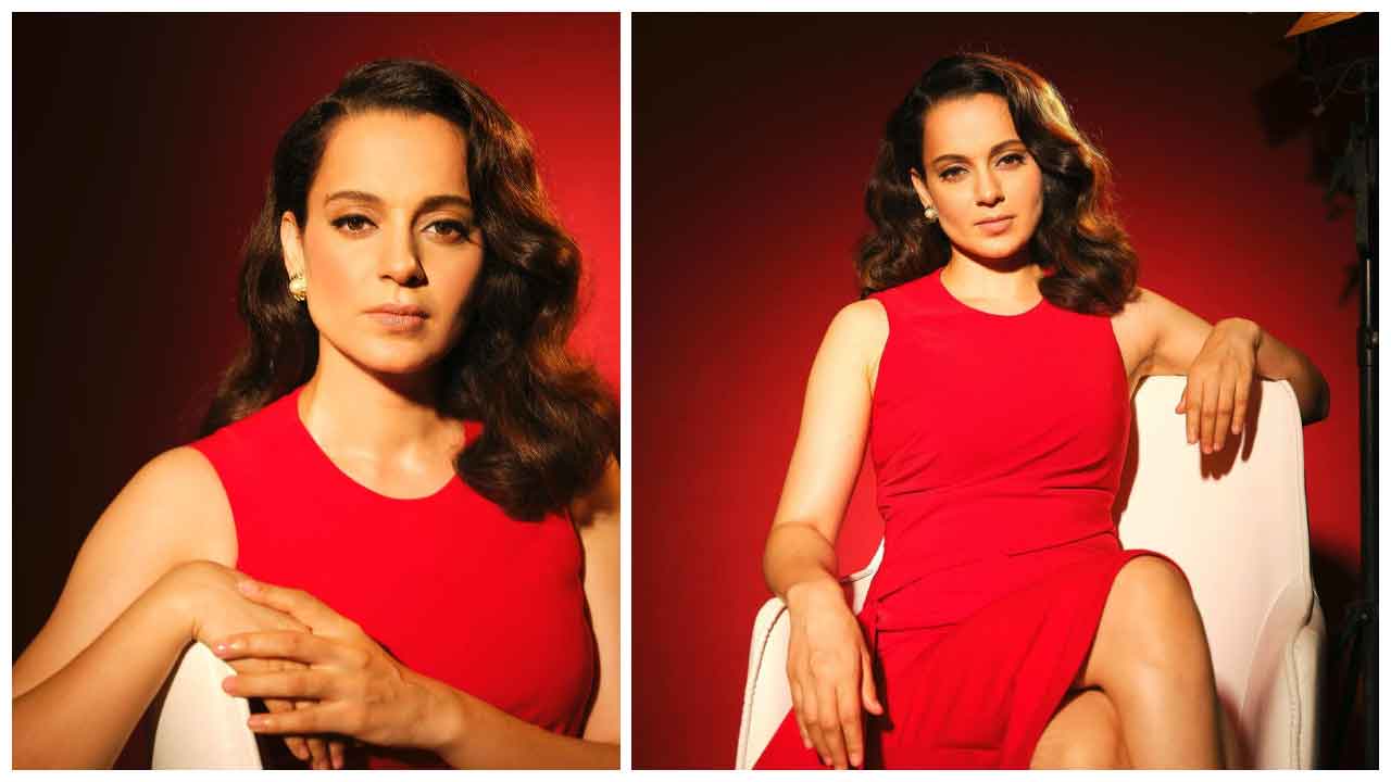Kangana Ranaut | రెడ్ కలర్‌ మినీ డ్రెస్‌లో మదిని దోచుకుంటున్న కంగనా రనౌత్..