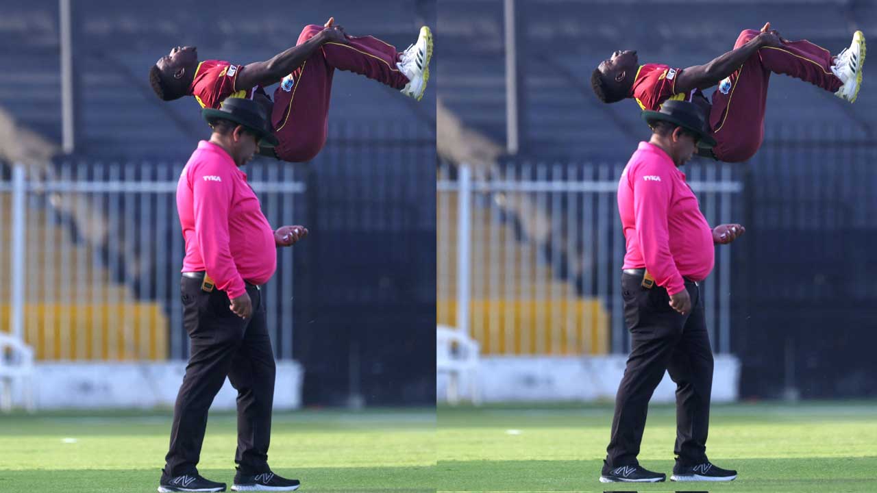 Kevin Sinclair | వికెట్‌ తీసి గాల్లో పిల్లి మొగ్గలేసిన వెస్టిండీస్‌ బౌలర్‌‌.. వీడియో వైరల్‌