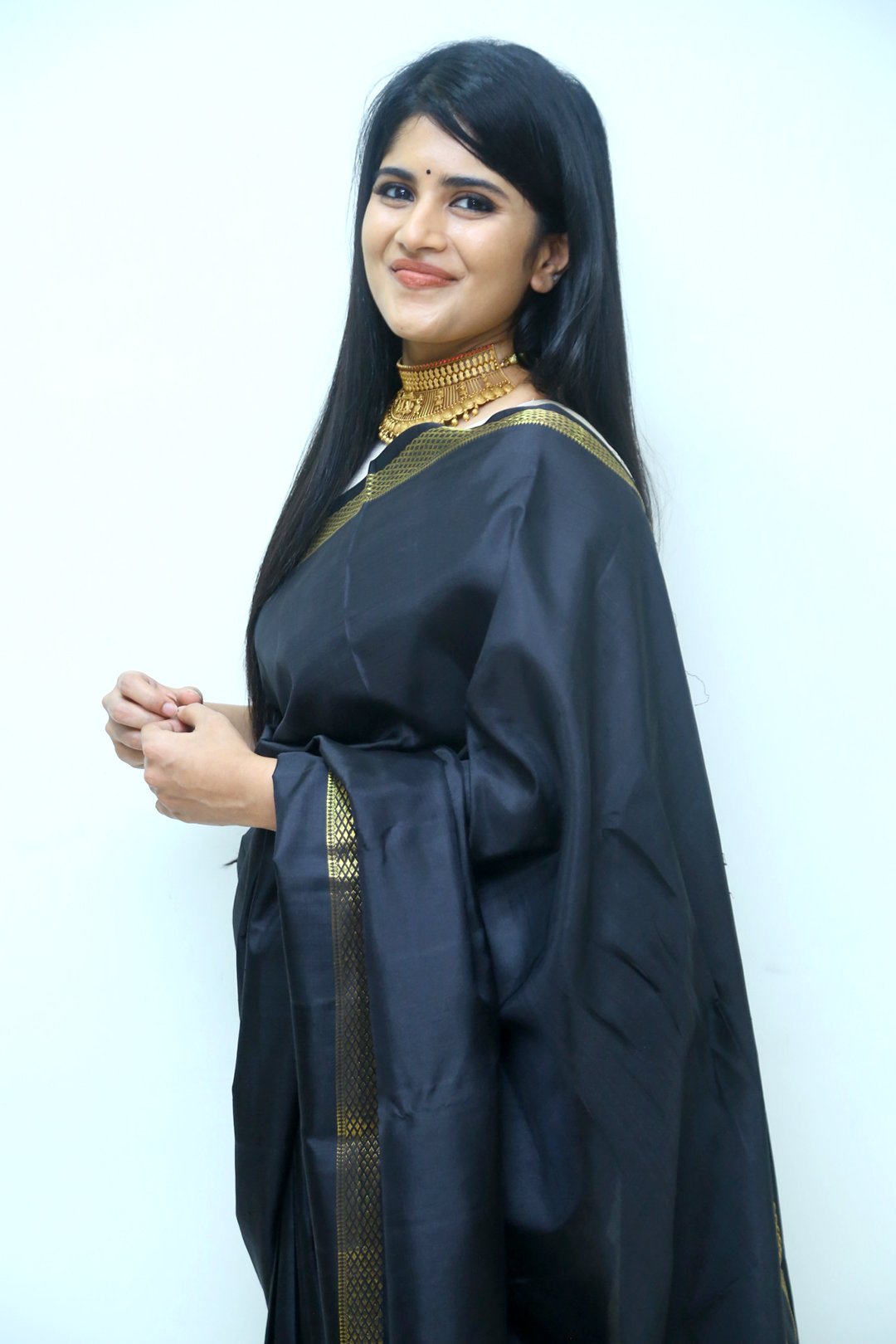 Megha Akash At Manu Charitra Movie Trailer Launch Photos