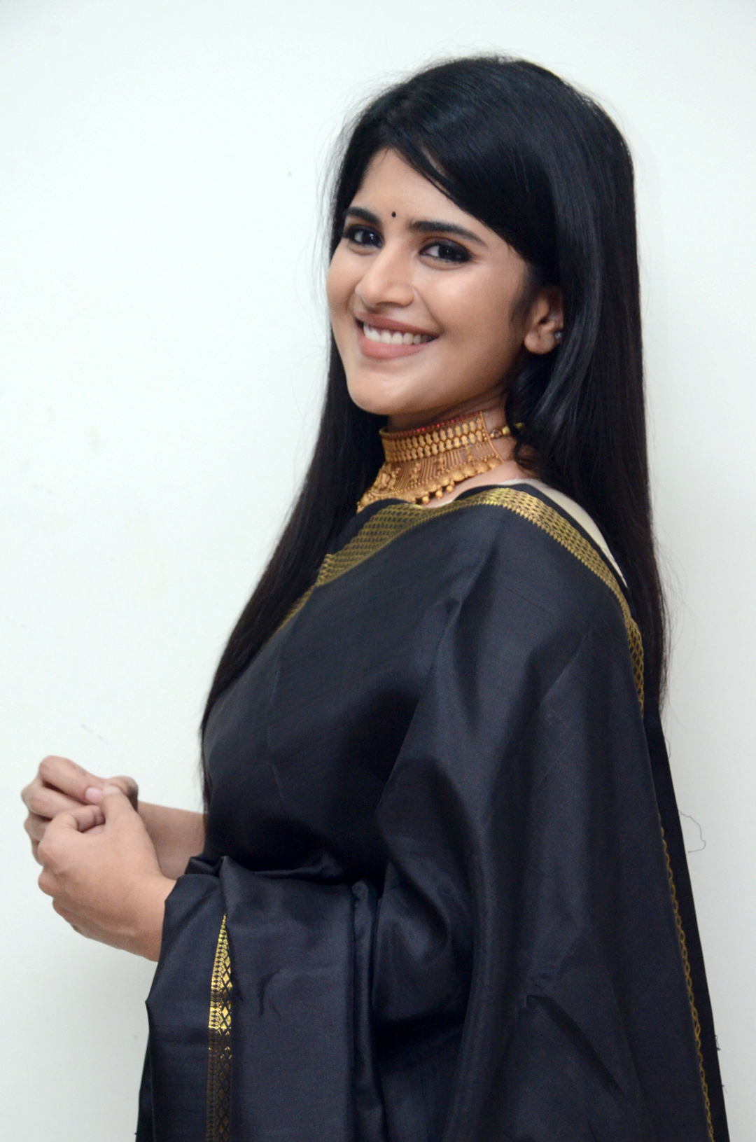 Megha Akash At Manu Charitra Movie Trailer Launch Photos