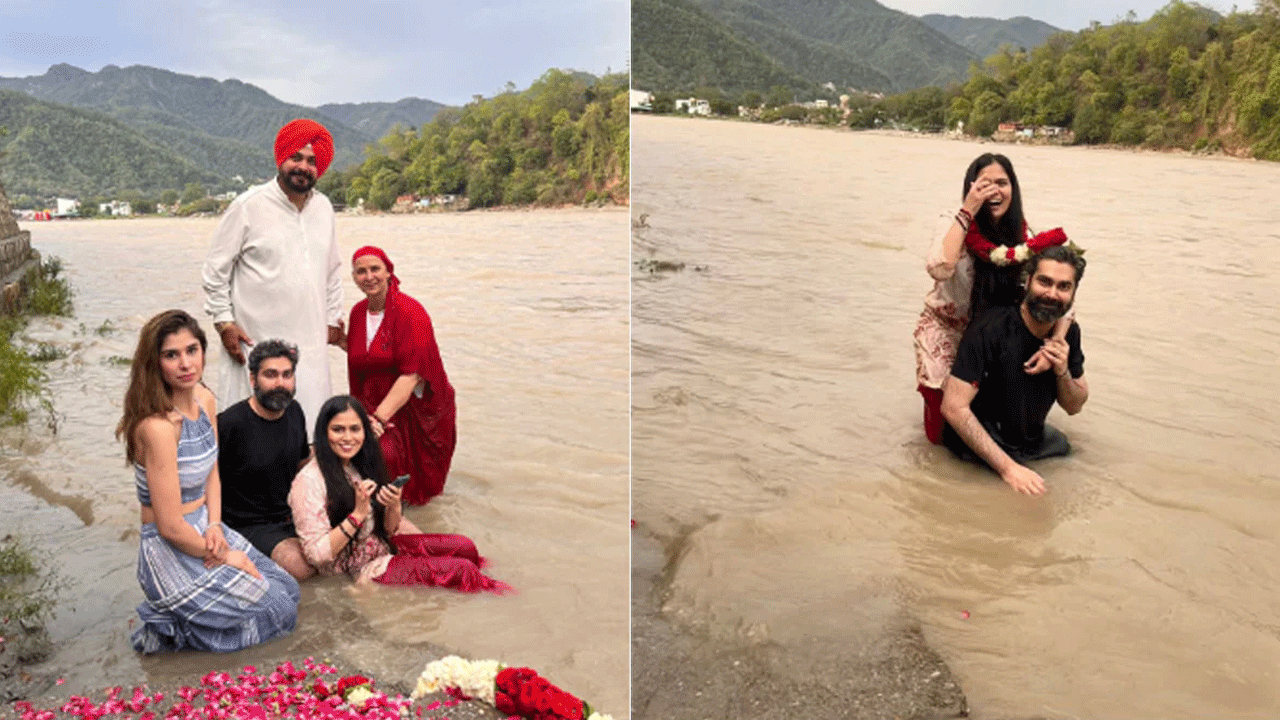 Navjot Sidhu | కాబోయే కోడలిని పరిచయం చేసిన నవజ్యోత్ సిద్ధూ.. గంగా నది ఒడ్డున కుమారుడి ఎంగేజ్మెంట్