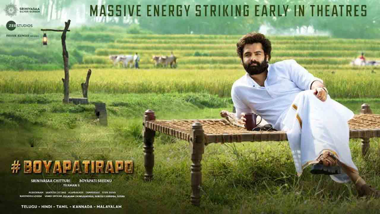 RAPO20 | పంచెకట్టులో రామ్‌.. RAPO20 రిలీజ్ అప్‌డేట్ పోస్టర్‌ వైరల్