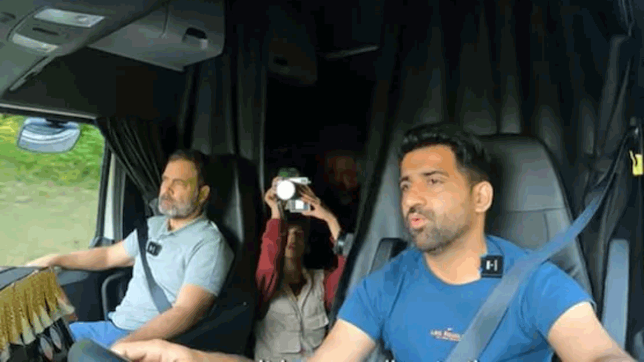 Rahul Gandhi | మరోసారి ట్రక్కు రైడ్ కు వెళ్లిన రాహుల్.. వీడియో వైరల్