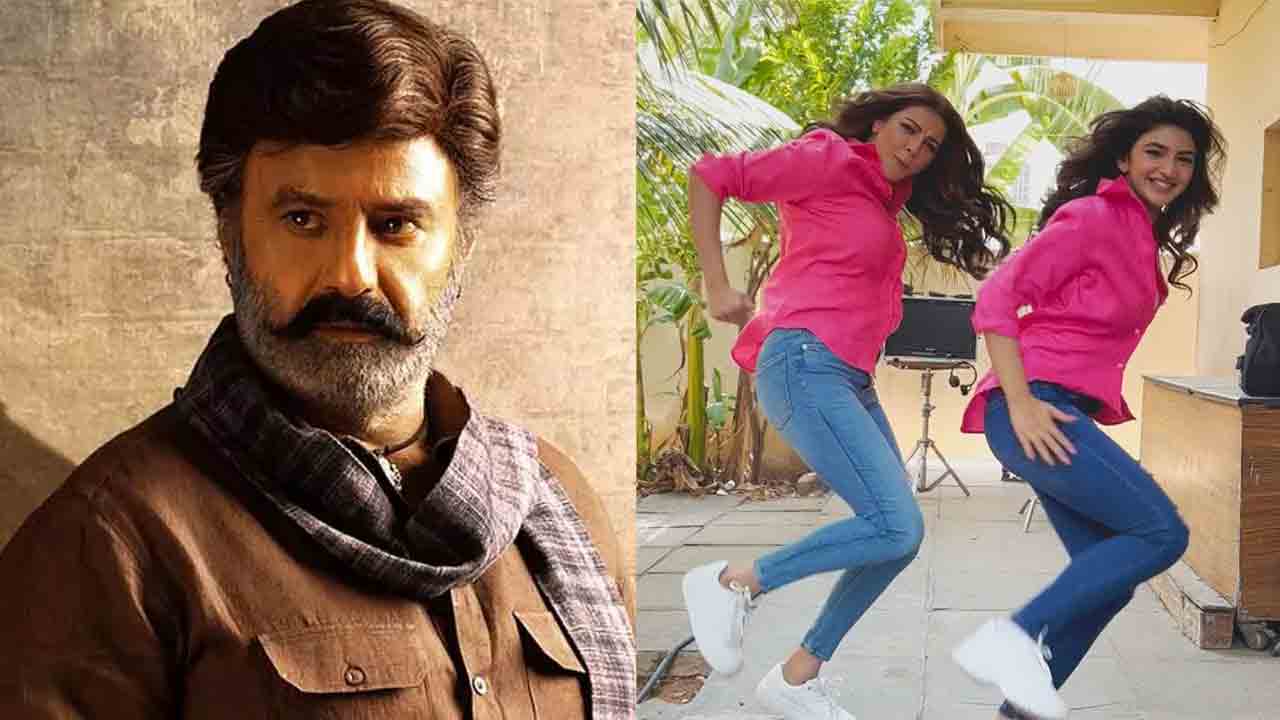 Bhagavanth Kesari Movie | బాలయ్య సూపర్‌ హిట్‌ సాంగ్‌కు కాజల్‌, శ్రీలీల మాస్‌ స్టెప్పులు.. వీడియో వైరల్‌