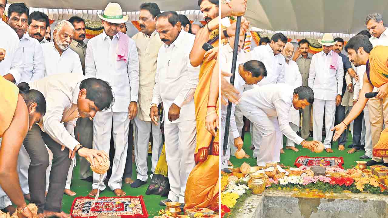 భారత్‌ భవన్‌ శంకుస్థాపనలో మనోళ్లు