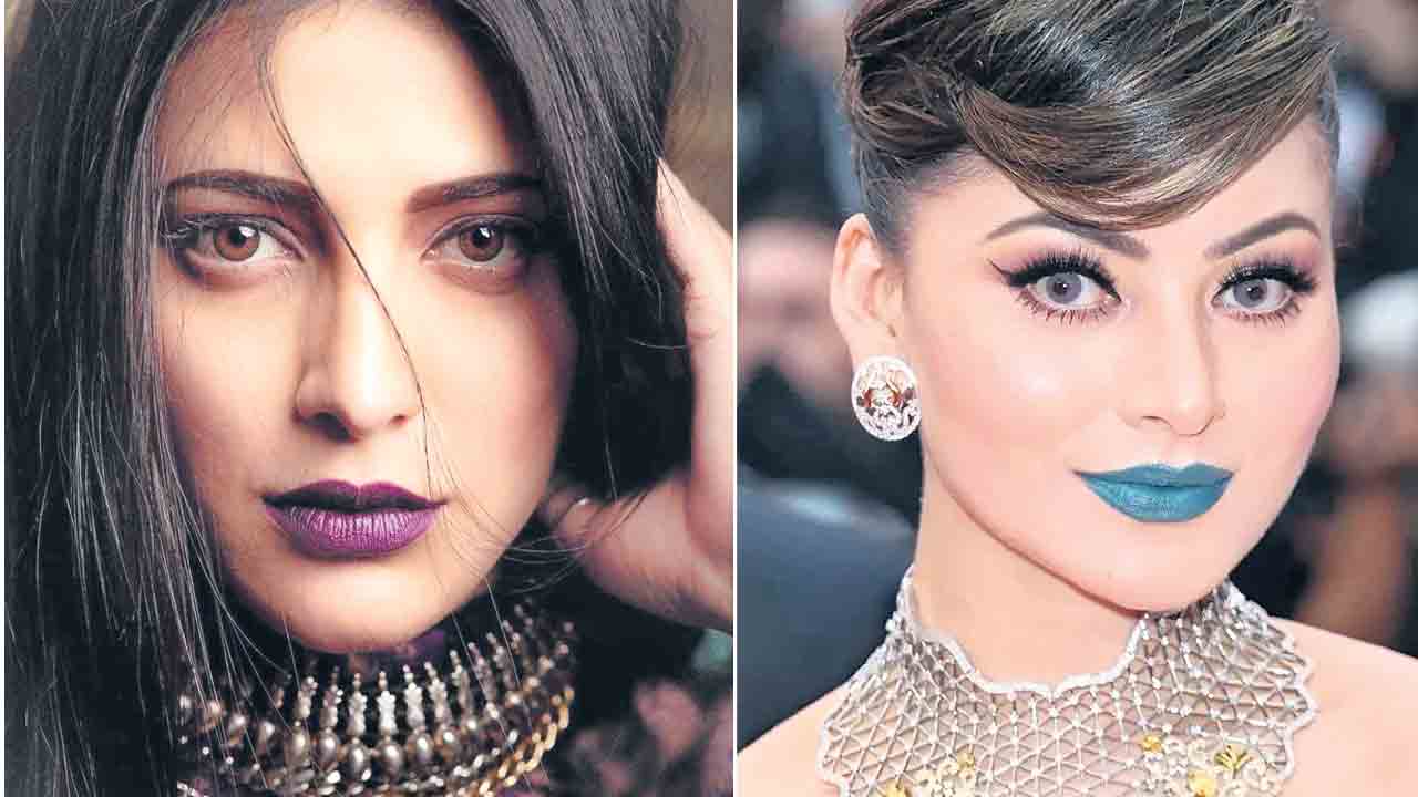 నీలం ఊదా.. పెదాలు ఫిదా