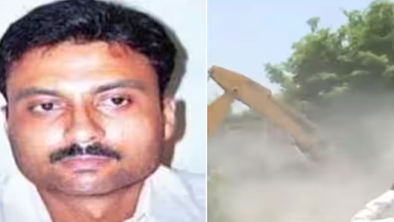 Vinod Upadhyay: మాఫియా వినోద్ ఇంటిని కూల్చివేసిన అధికారులు.. వీడియో