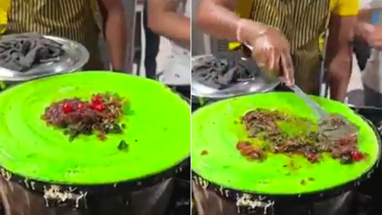 Viral video | వెరైటీ ఫుడ్ కాంబినేష‌న్ : పాన్ దోశ వీడియో వైర‌ల్‌