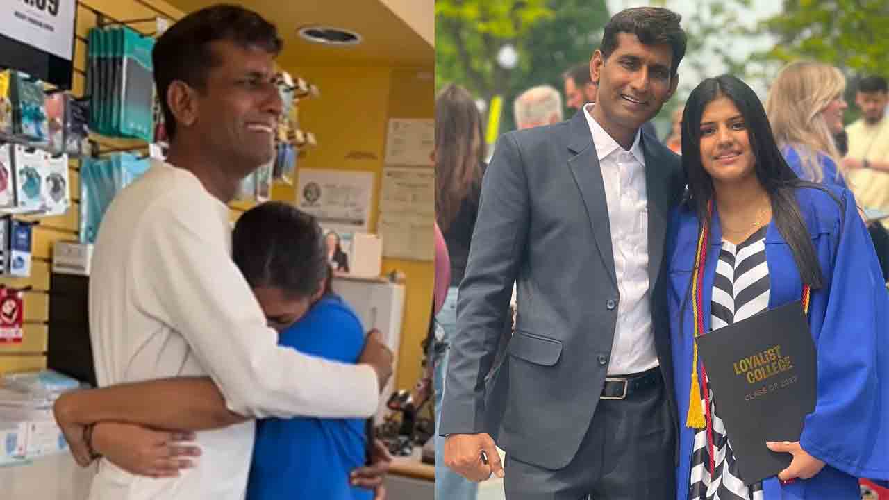 Viral Video | కూతుర్ని చూసేందుకు దేశాలు దాటిన నాన్న.. తండ్రీకూతుళ్ల ప్రేమకు నెటిజన్లు ఫిదా