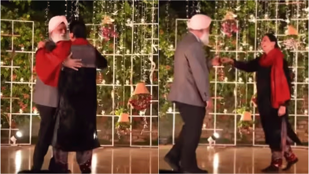 Viral Video | వెడ్డింగ్ వేడుక‌లో క్రేజీ స్టెప్స్‌తో అల‌రించిన వృద్ధ జంట‌