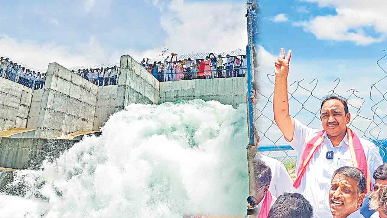 గౌరవెల్లిలోకి గోదావరి ఉరకలు