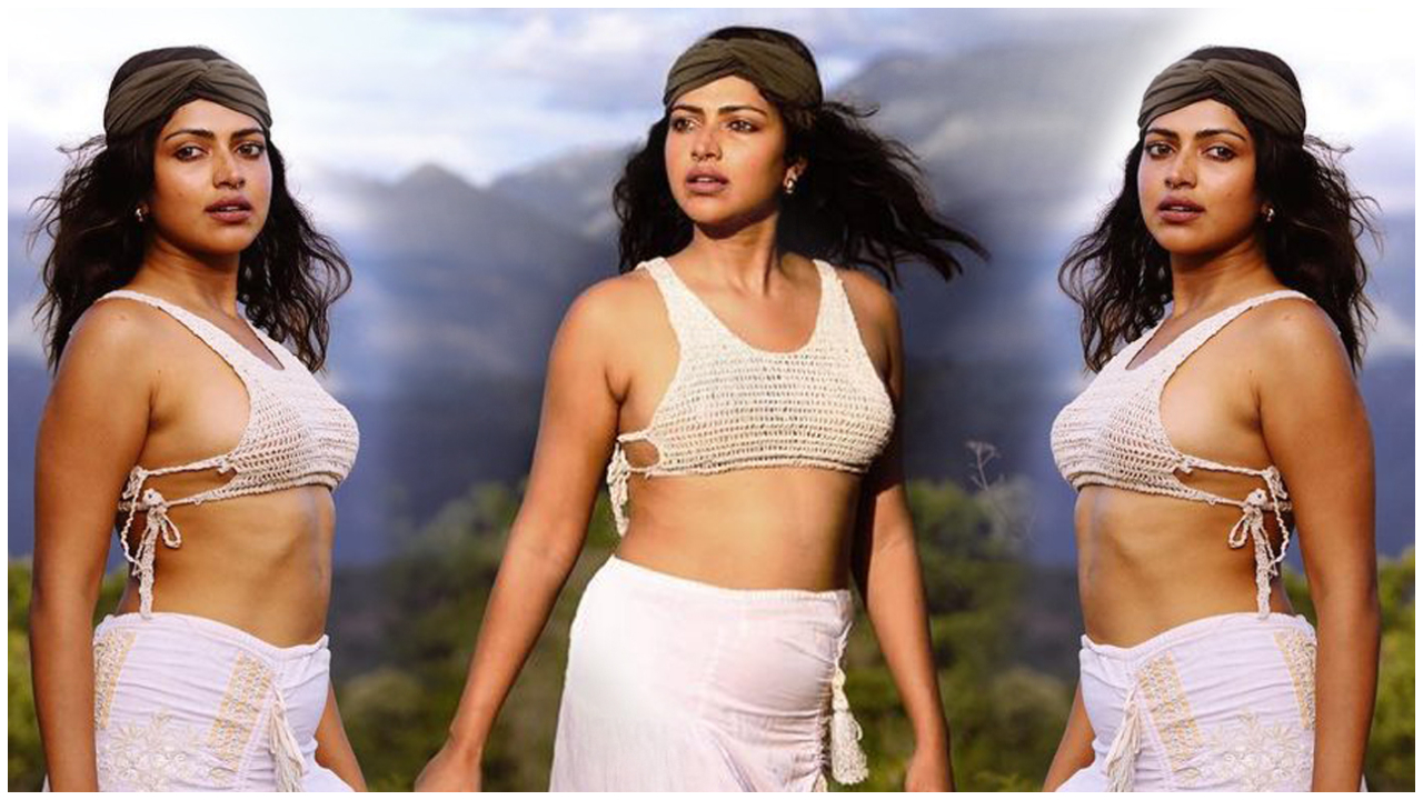 Amala Paul | వైట్ డ్రెస్‌లో కేకపుట్టిస్తున్న అమ‌లాపాల్..