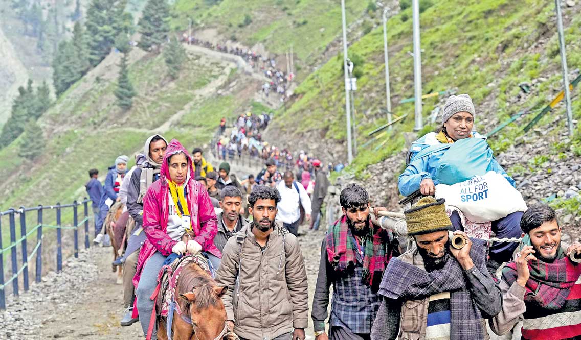 అమర్‌నాథ్‌ యాత్రలో ఉట్టిపడ్డ ఆధ్యాత్మికత