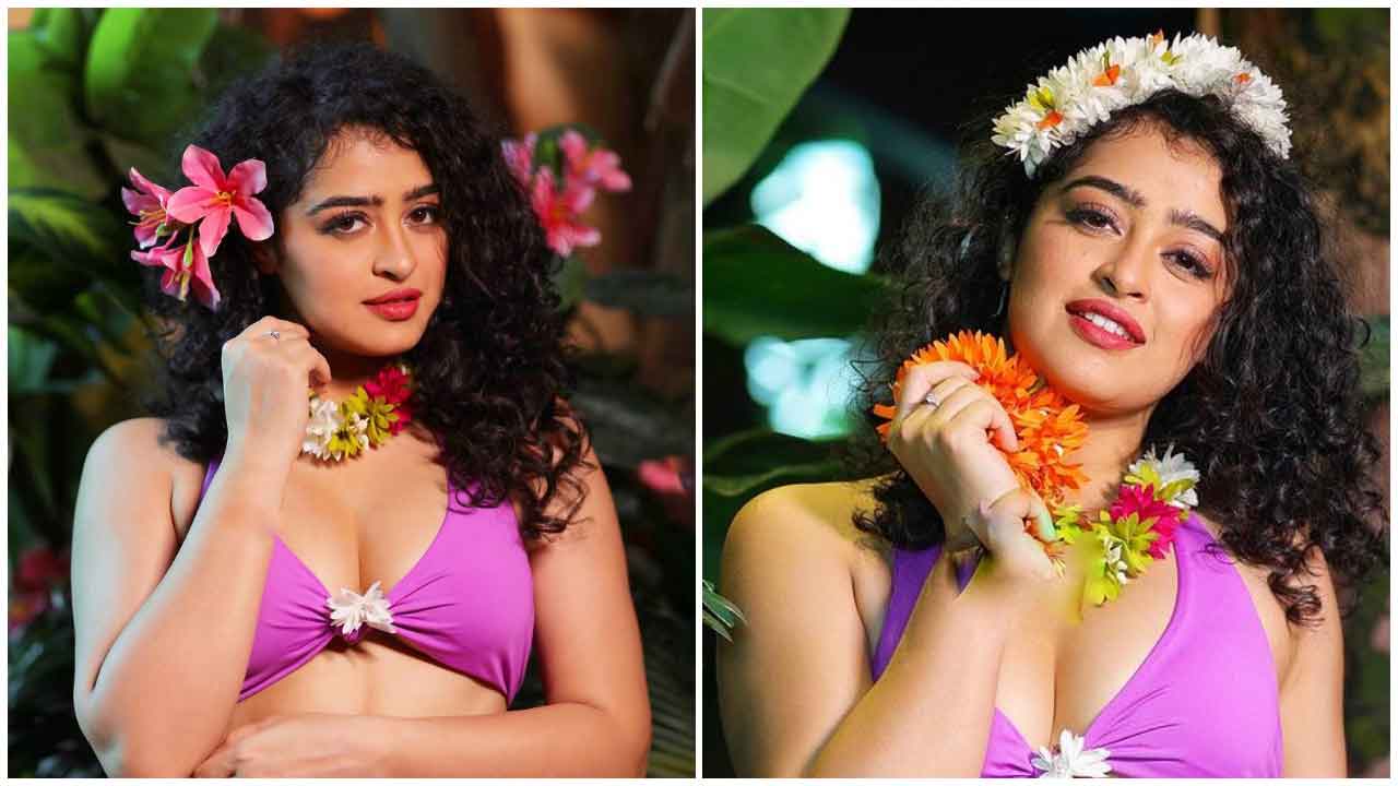 Apsara Rani | నెత్తిన పూలెట్టుకుని బికినీలో కవ్విస్తున్న ఆర్జీవి భామ అప్సర రాణి..