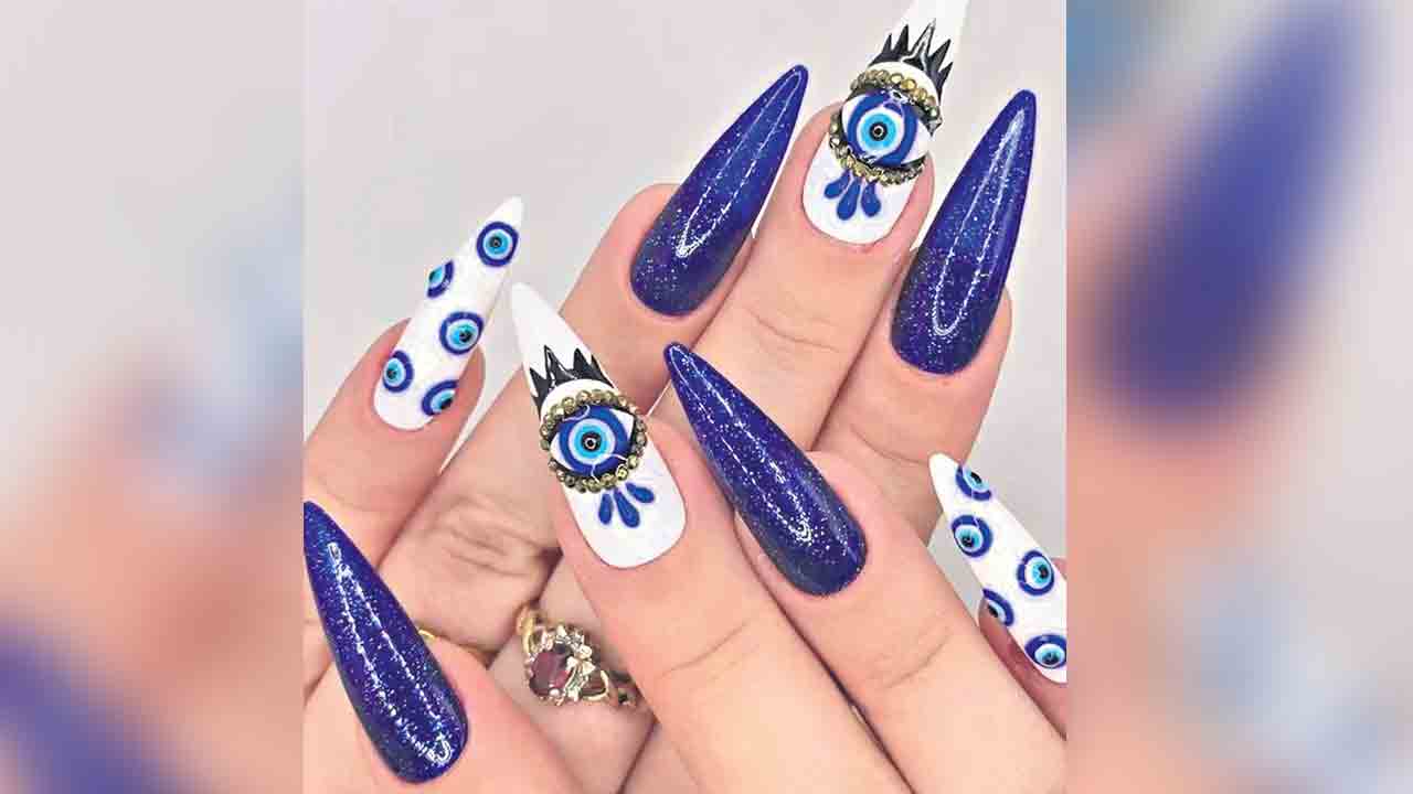 Evil Eye Nail Art | దిష్టి తగలకుండా వేసే డిజైన్లే ఇప్పుడు లేటెస్ట్‌ ట్రెండ్‌!