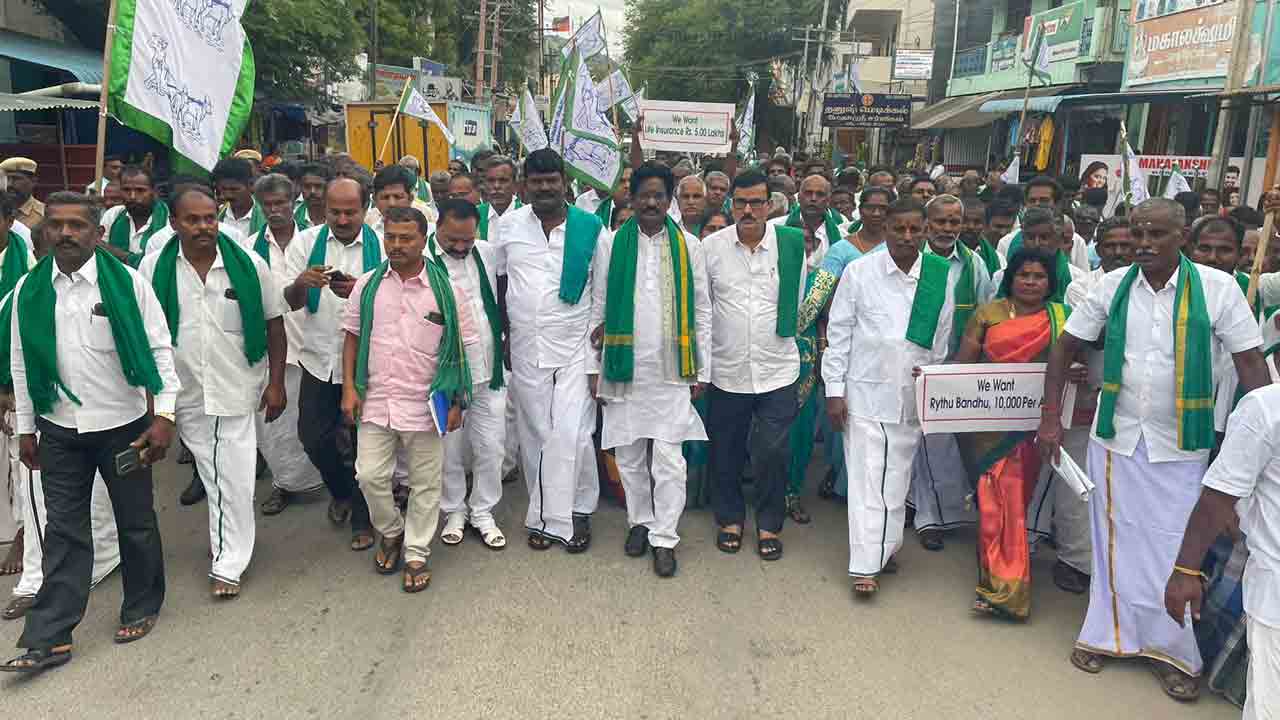 Telangana | తెలంగాణ పథకాలు మాకూ కావాలి.. తమిళనాడు రైతుల డిమాండ్‌