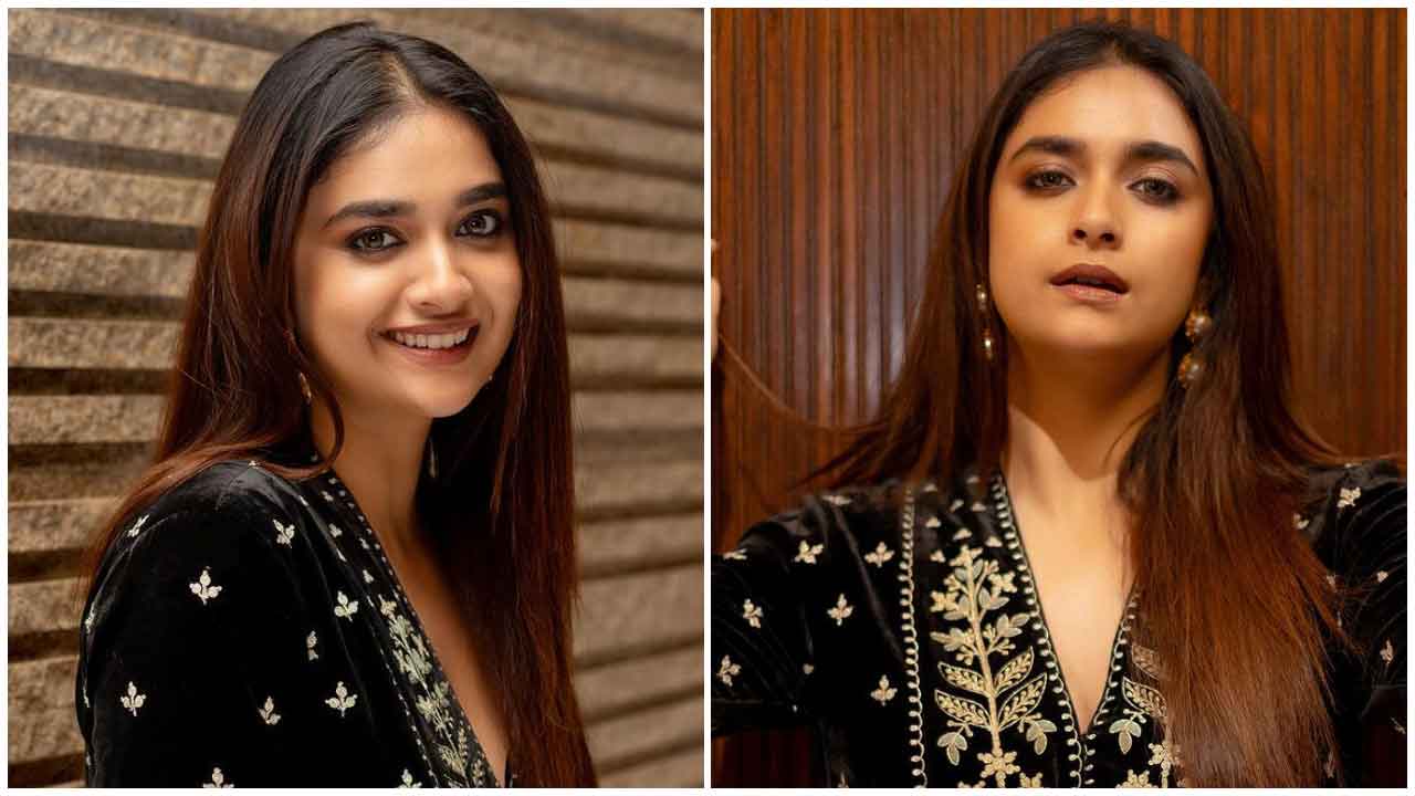Keerthy Suresh | బ్లాక్ కలర్ డ్రెస్‌లో కవ్విస్తున్న కీర్తి సురేష్..