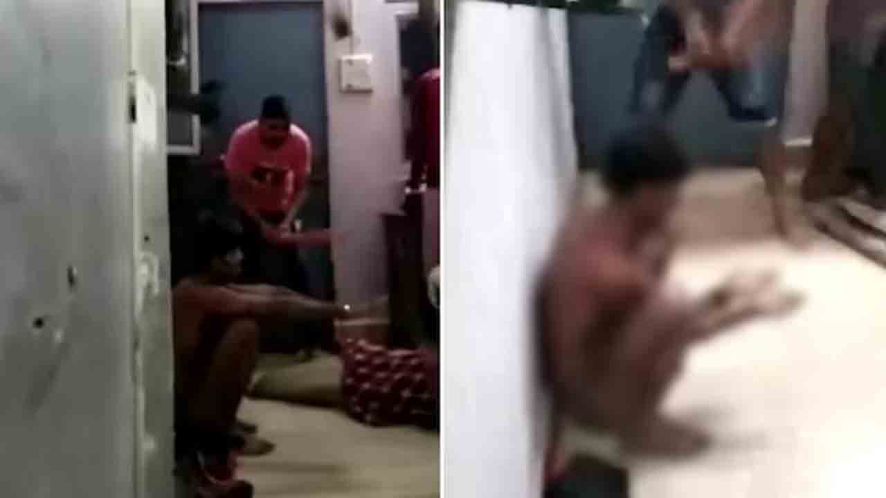 Man stripped and thrashed | మధ్యప్రదేశ్‌లో మరో దారుణం.. ఒక వ్యక్తి బట్టలు ఇప్పించి నగ్నంగా చేసి కొట్టిన   కొందరు