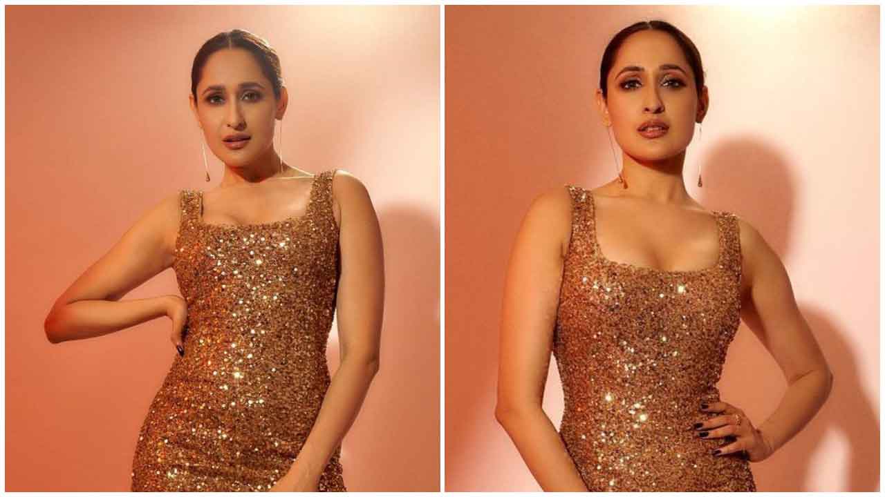 Pragya Jaiswal | మెరిసే గోల్డెన్ డ్రెస్‌లో ప్రగ్యా జైస్వాల్ అందాలు అదరహో..