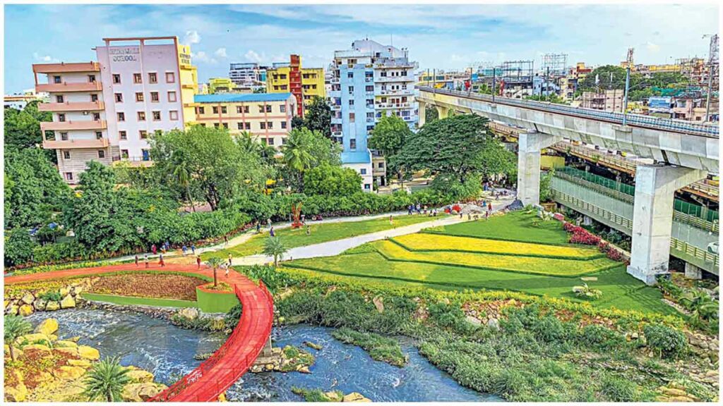 Rain Garden On Begumpet Nala Beautification (1)