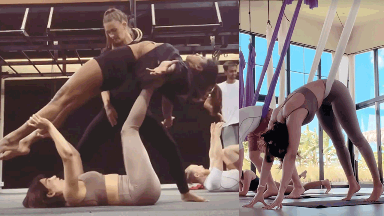 Samantha | బాలి జిమ్ క్లబ్ లో సామ్ అదిరిపోయే స్టంట్స్.. వీడియో షేర్ చేసిన నటి