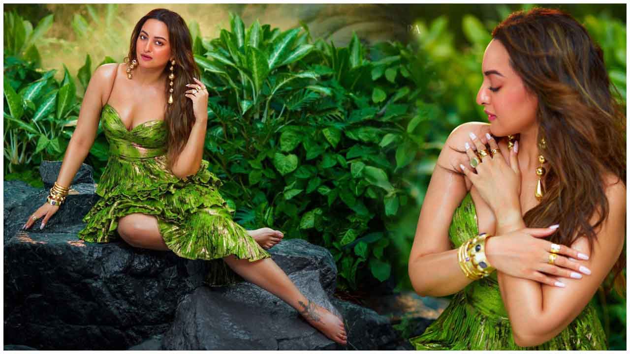 Sonakshi Sinha | ఆకుపచ్చరంగు డ్రెస్‌లో సోనాక్షి సిన్హా అందచందాలు అదరహో..