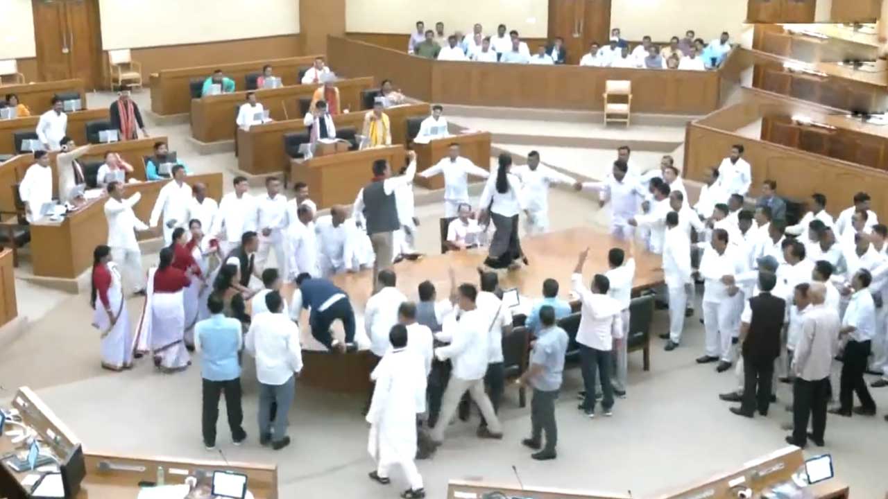 Tripura assembly | ‘అశ్లీల వీడియో చూసిన బీజేపీ ఎమ్మెల్యే’.. త్రిపుర అసెంబ్లీలో రచ్చరచ్చ.. Video