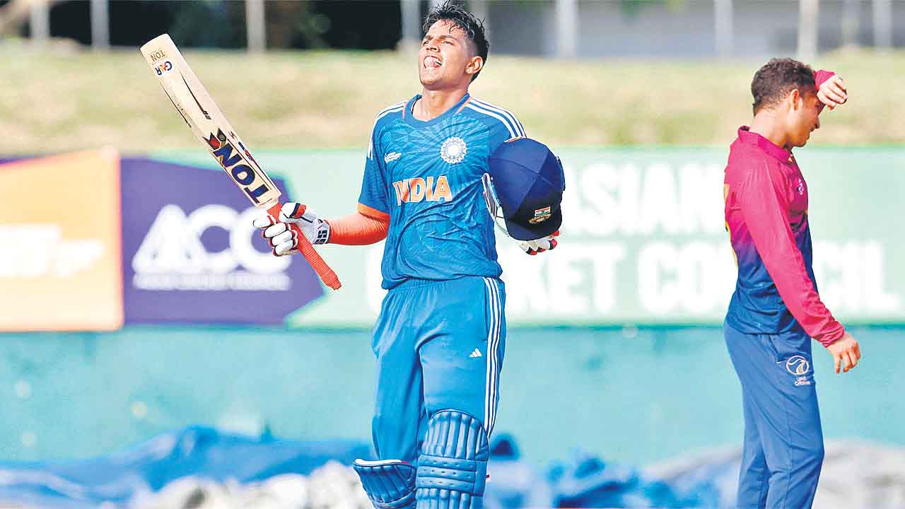 ఎమర్జింగ్‌ కప్‌లో భారత్‌ బోణీ.. యష్‌ధుల్‌ అజేయ సెంచరీ