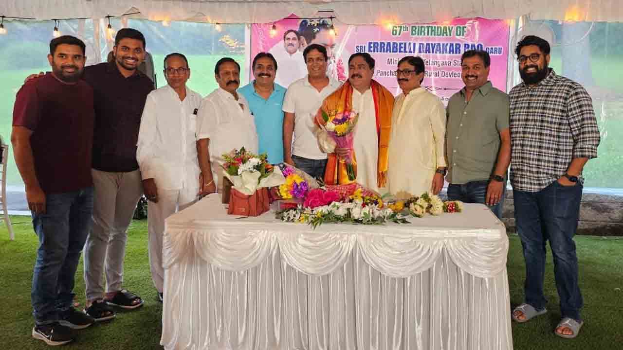 NRI | అమెరికాలో ఘనంగా మంత్రి ఎర్రబెల్లి  జన్మదిన వేడుకలు