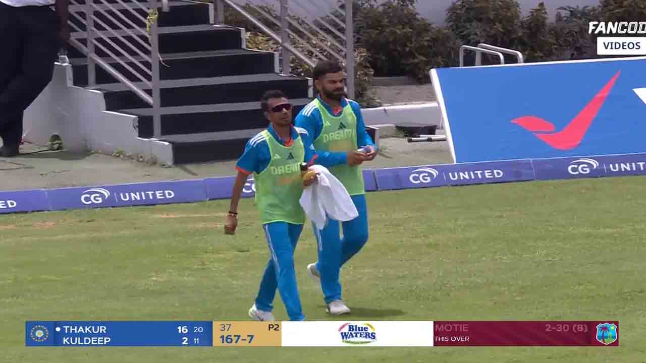 Virat Kohli | వాట‌ర్ బాయ్స్‌గా మారిన కింగ్ కోహ్లి, చాహ‌ల్.. వీడియో వైర‌ల్